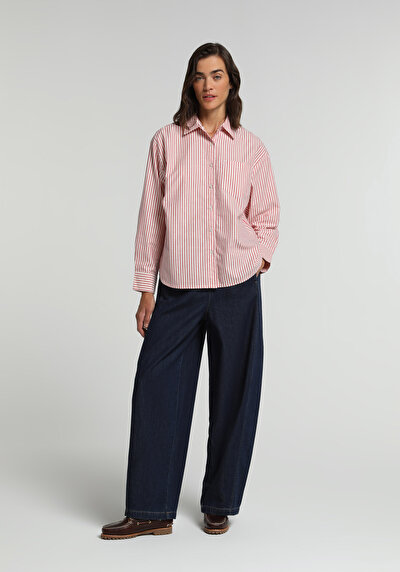 Image de 986 Haze Pantalon En Jean Loose Fit Femme