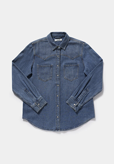 Image de Chemise À Manches Longues  Regular Fit Droit Jean Femme