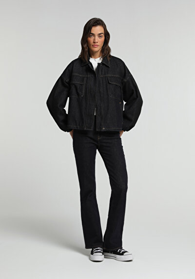Image de Veste De Blazer  Oversize Fit Manches Longues  Jean Femme