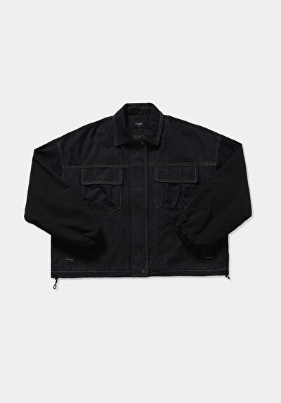 Image de Veste De Blazer  Oversize Fit Manches Longues  Jean Femme
