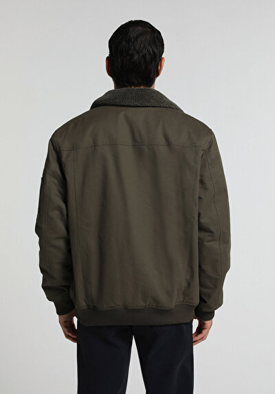 Image de Veste Kaki Regular Fit Manches Longues  Polyester Homme