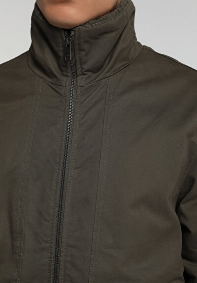 Image de Veste Kaki Regular Fit Manches Longues  Polyester Homme