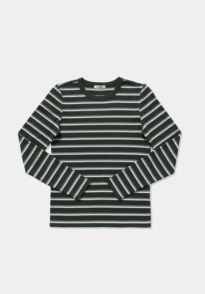 Image de T-shirt À Manches Longues Vert Slim Fit  Femme