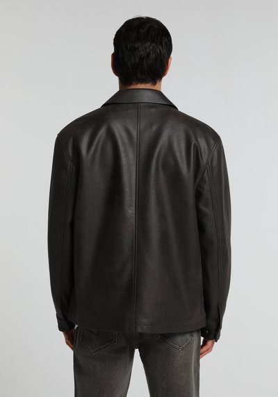 Image de Veste Pu Marron Manches Longues  Regular Fit Homme