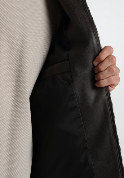 Image de Veste Pu Marron Manches Longues  Regular Fit Homme