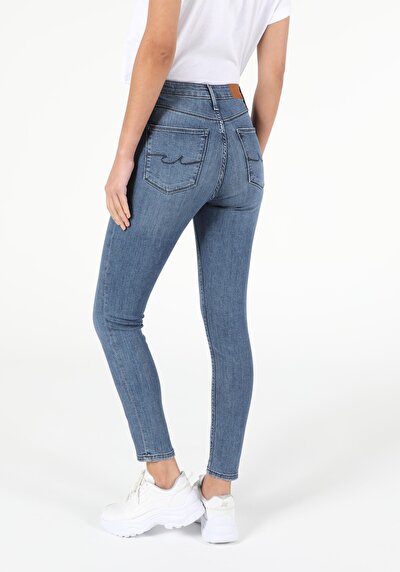 Image de 760 Diana Pantalon Bleu Skinny  Leg  En  Super Slim Fit Femme