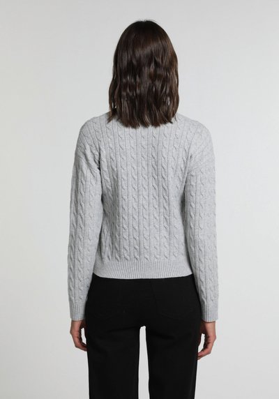 Image de Pull Gris Regular Fit Manches Longues  Femme