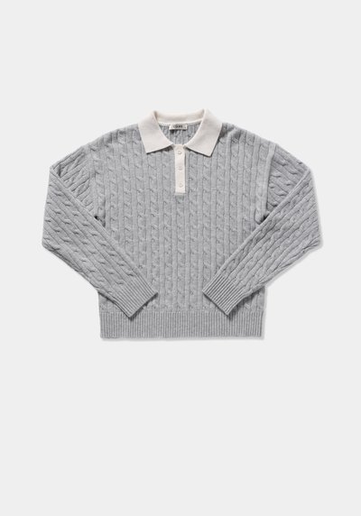 Image de Pull Gris Regular Fit Manches Longues  Femme