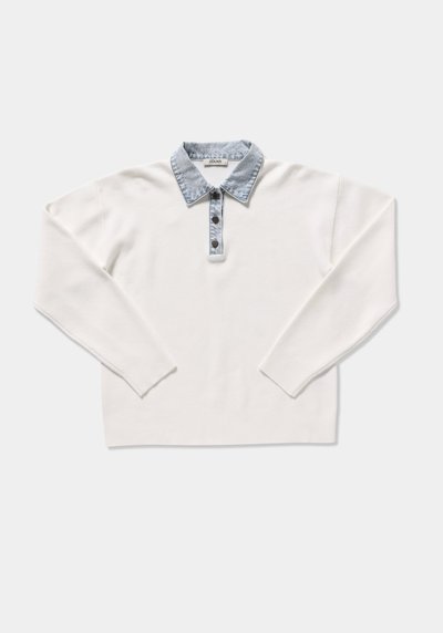 Image de Pull Blanc Regular Fit Manches Longues  Femme