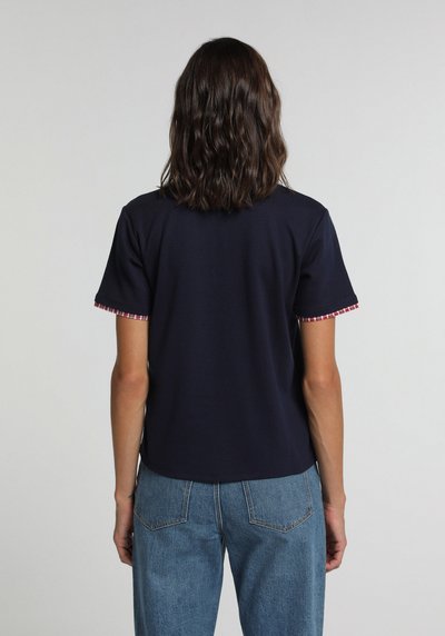 Image de Chemise Polo À Manches Courtes Marine Regular Fit Droit Pique Femme