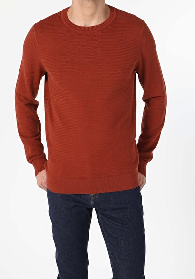 Image de Pull Marron Regular Fit Homme