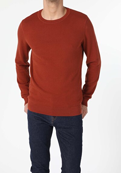 Image de Pull Marron Regular Fit   Homme