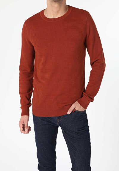 Image de Pull Marron Regular Fit   Homme