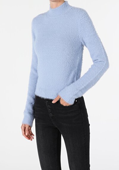 Image de Pull Bleu Slim Fit Femme