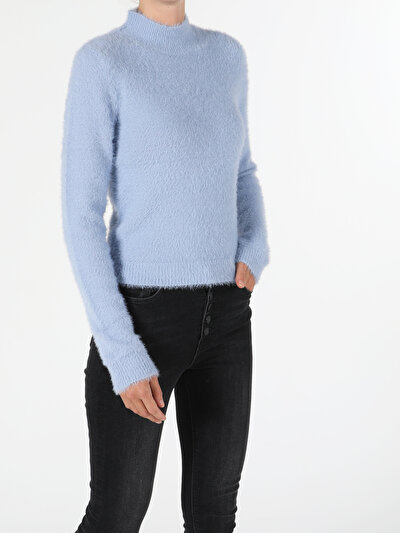 Image de Pull Bleu Slim Fit Femme