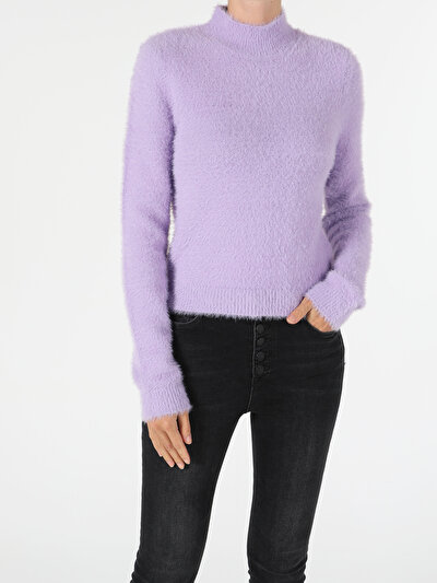 Afficher les détails de Pull Violet Slim Fit   Femme