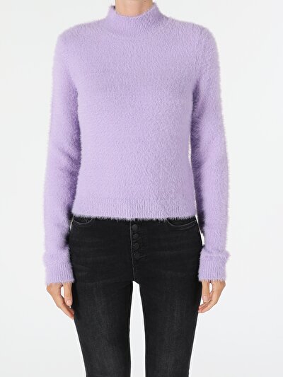 Afficher les détails de Pull Violet Slim Fit   Femme