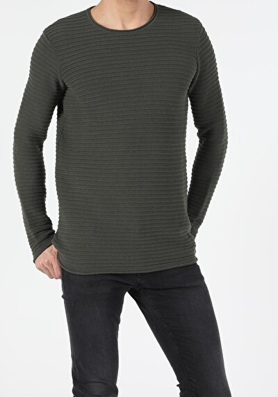 Image de Pull Kaki Slim Fit   Homme