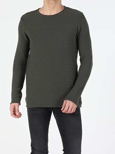 Image de Pull Kaki Slim Fit   Homme