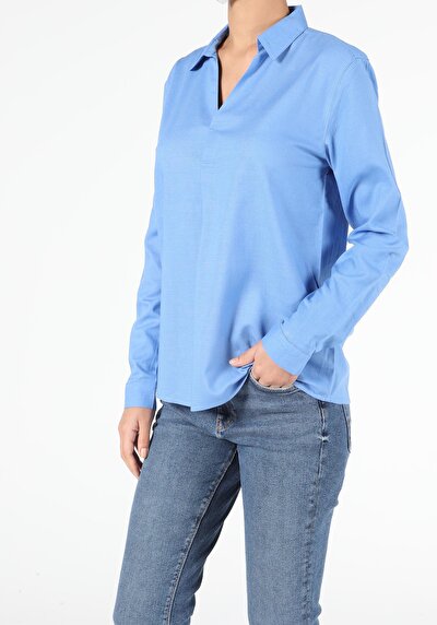 Image de Chemisier À Manches Longues Regular Fit Femme