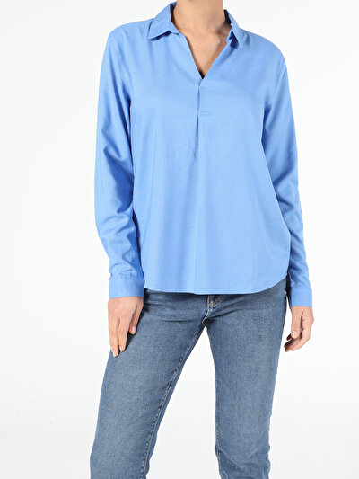 Image de Chemisier À Manches Longues Regular Fit Femme