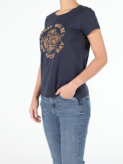 Image de T-shirt À Manches Courtes Marine Regular Fit  Femme