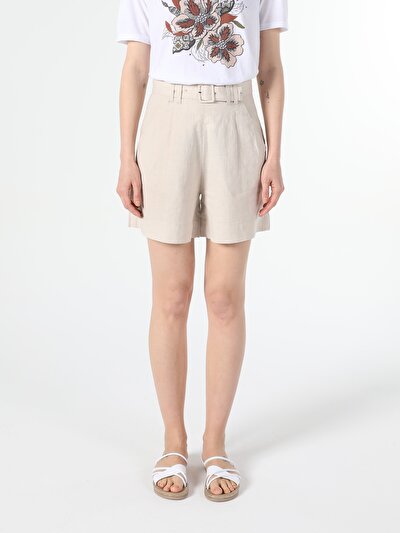 Image de Short Beige Regular Fit Femme