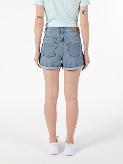 Image de Short Bleu Regular Fit Femme