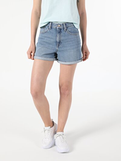 Image de Short Bleu Regular Fit Femme