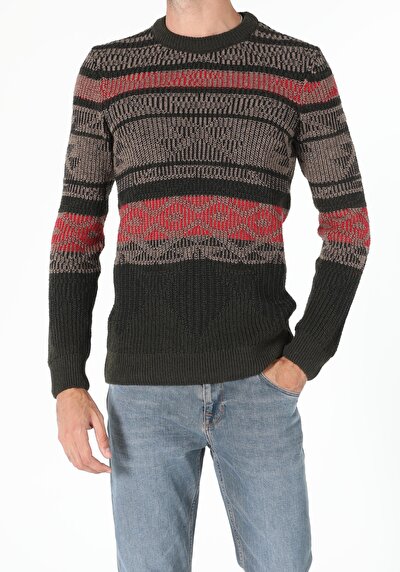 Image de Pull Kaki Slim Fit   Homme