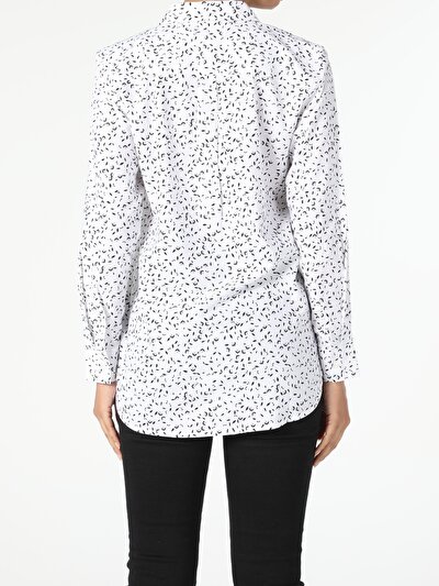 Image de Chemise À Manches Longues Blanc Regular Fit   Femme