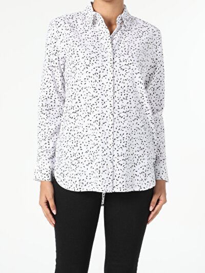 Image de Chemise À Manches Longues Blanc Regular Fit   Femme