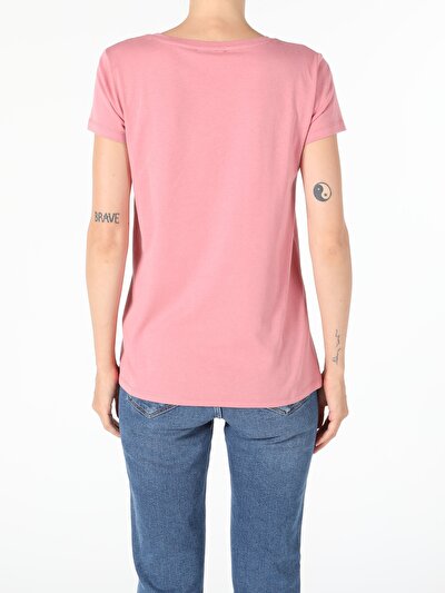 Image de T-shirt À Manches Courtes Rose Regular Fit  Femme