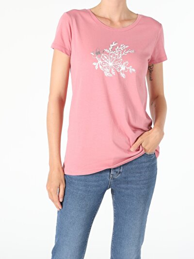 Image de T-shirt À Manches Courtes Rose Regular Fit  Femme