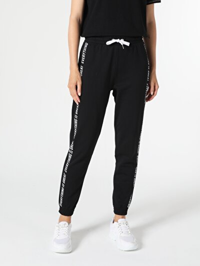 Image de Pantalon De Survêtement Noir Slim Fit Femme