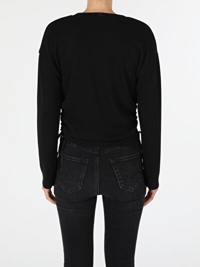Image de T-shirt À Manches Longues Noir Regular Fit Femme