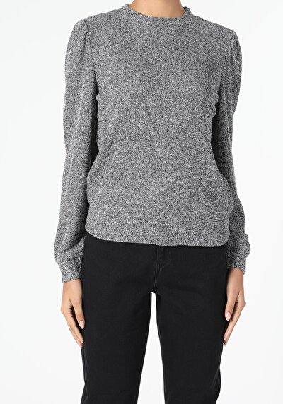 Image de T-shirt À Manches Longues Anthracite Regular Fit  Femme