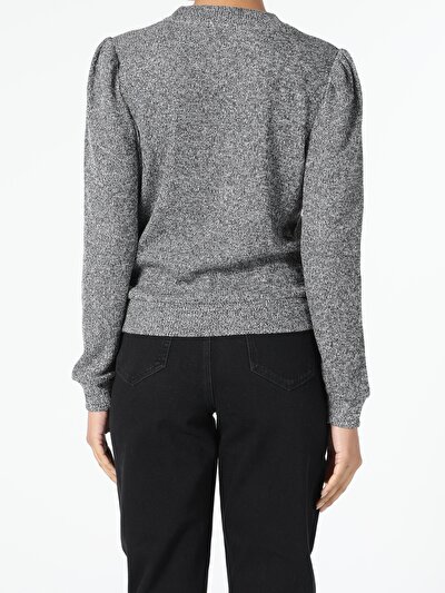 Image de T-shirt À Manches Longues Anthracite Regular Fit  Femme