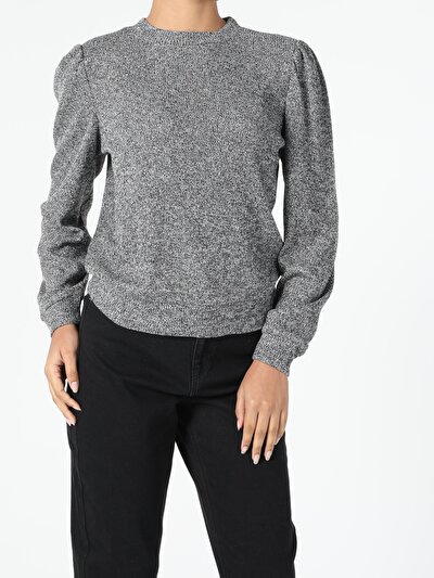 Image de T-shirt À Manches Longues Anthracite Regular Fit  Femme