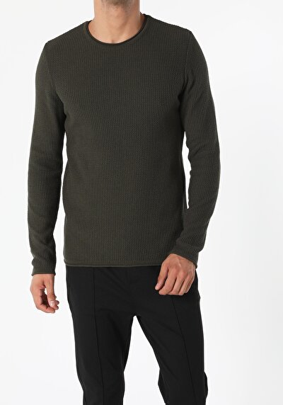 Image de Pull Kaki Slim Fit   Homme
