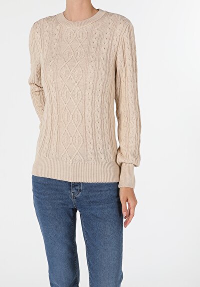Image de Pull Beige Slim Fit   Femme