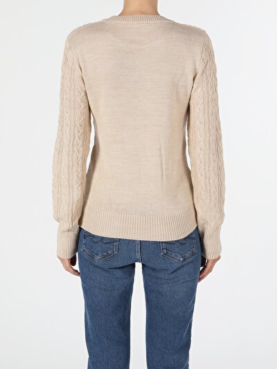 Image de Pull Beige Slim Fit   Femme