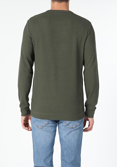 Afficher les détails de Kaki Homme T-shirt À Manches Longues