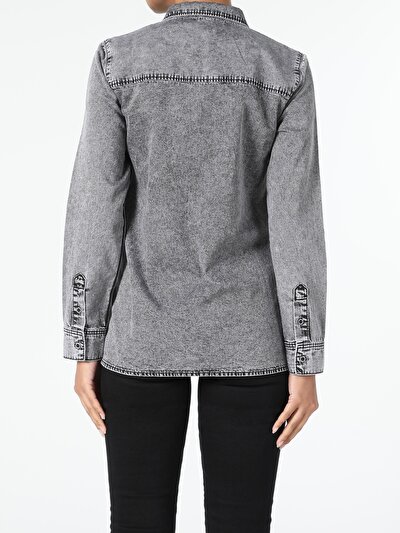 Image de Chemise À Manches Longues Denim Regular Fit   Femme