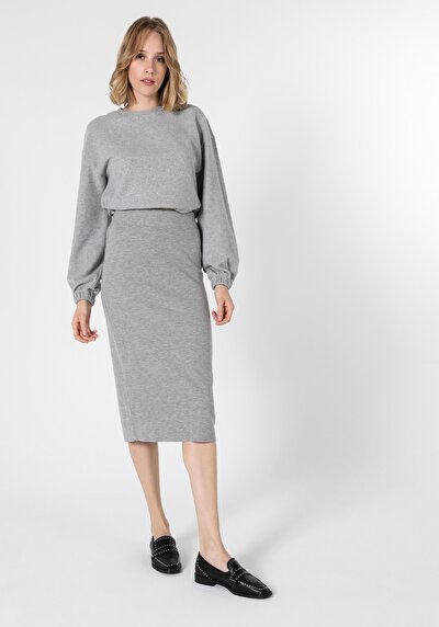 Image de Jupe Gris Slim Fit    Femme