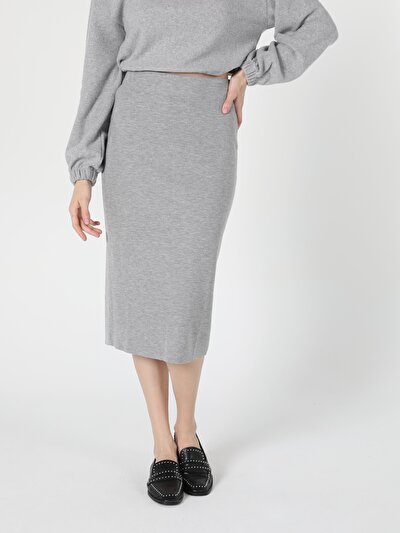 Image de Jupe Gris Slim Fit    Femme