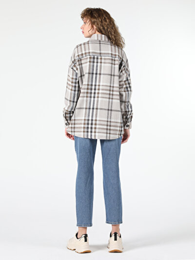 Image de Chemise À Manches Longues Beige Regular Fit Femme