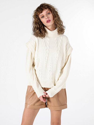Image de Pull Ecru Regular Fit   Femme