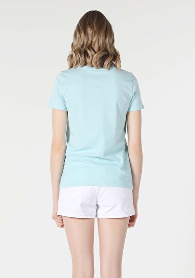 Image de T-shirt À Manches Courtes Vert Regular Fit  Femme