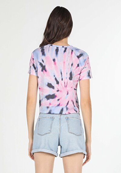 Image de T-shirt À Manches Courtes Multicolou Regular Fit Femme